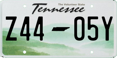 TN license plate Z4405Y