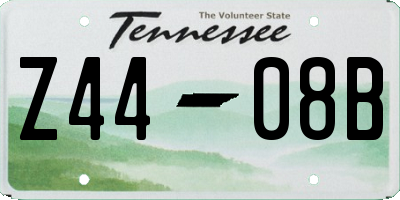 TN license plate Z4408B