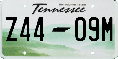 TN license plate Z4409M