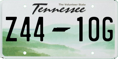 TN license plate Z4410G