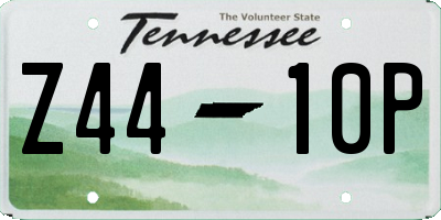 TN license plate Z4410P