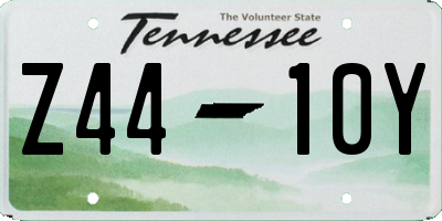 TN license plate Z4410Y