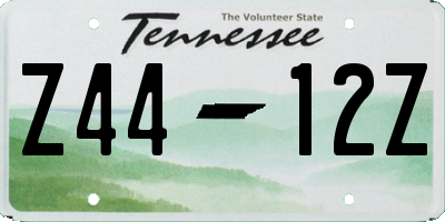 TN license plate Z4412Z