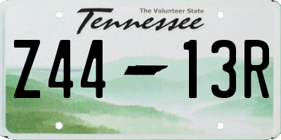 TN license plate Z4413R