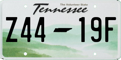 TN license plate Z4419F
