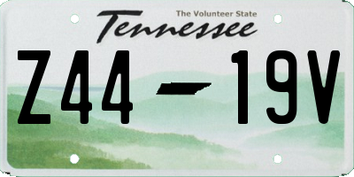 TN license plate Z4419V
