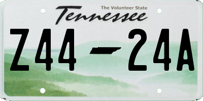 TN license plate Z4424A
