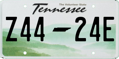 TN license plate Z4424E