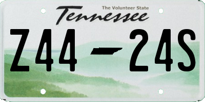 TN license plate Z4424S