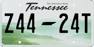 TN license plate Z4424T