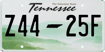 TN license plate Z4425F