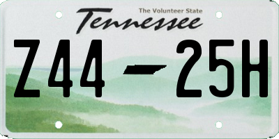 TN license plate Z4425H