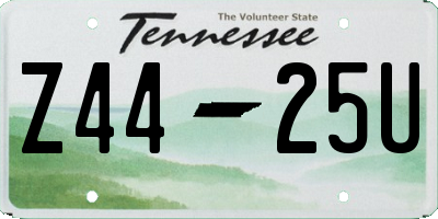 TN license plate Z4425U