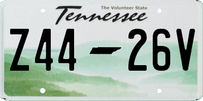 TN license plate Z4426V