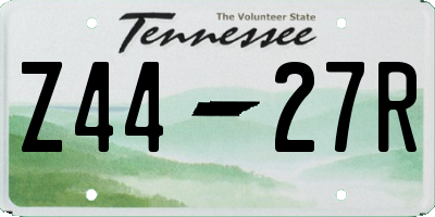 TN license plate Z4427R