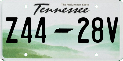TN license plate Z4428V
