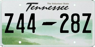TN license plate Z4428Z