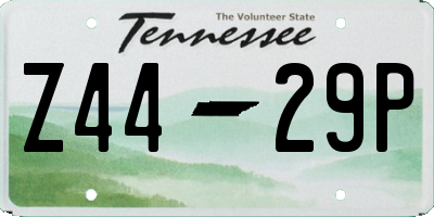 TN license plate Z4429P