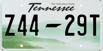 TN license plate Z4429T