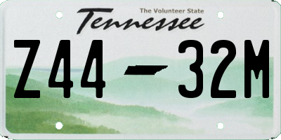 TN license plate Z4432M