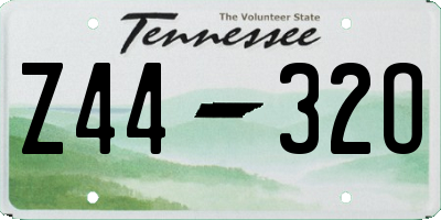 TN license plate Z4432O