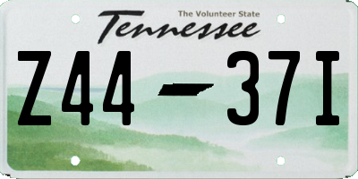 TN license plate Z4437I