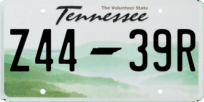 TN license plate Z4439R