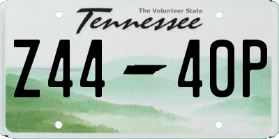 TN license plate Z4440P