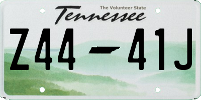 TN license plate Z4441J