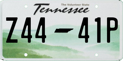 TN license plate Z4441P