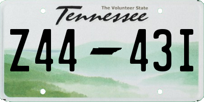 TN license plate Z4443I