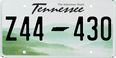 TN license plate Z4443O