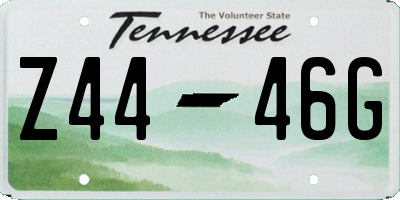 TN license plate Z4446G