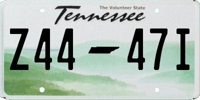 TN license plate Z4447I