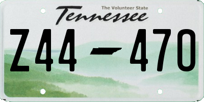 TN license plate Z4447O