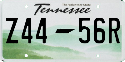 TN license plate Z4456R