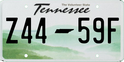 TN license plate Z4459F