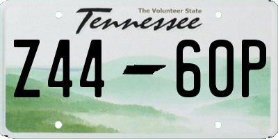 TN license plate Z4460P