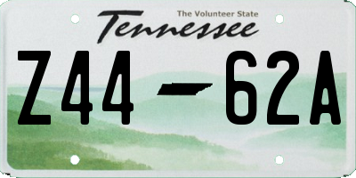 TN license plate Z4462A