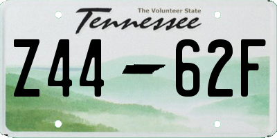 TN license plate Z4462F
