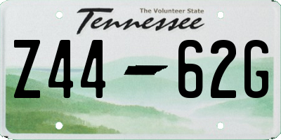 TN license plate Z4462G