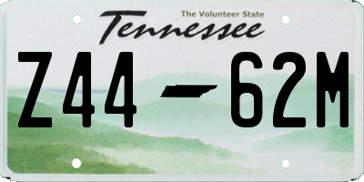 TN license plate Z4462M