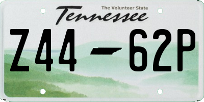 TN license plate Z4462P
