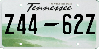 TN license plate Z4462Z