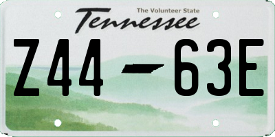 TN license plate Z4463E