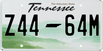 TN license plate Z4464M