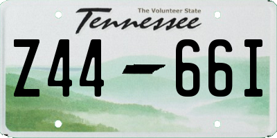 TN license plate Z4466I