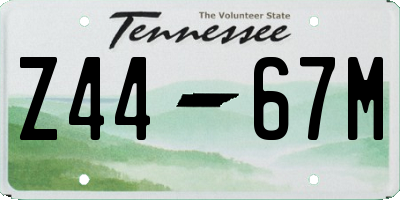 TN license plate Z4467M