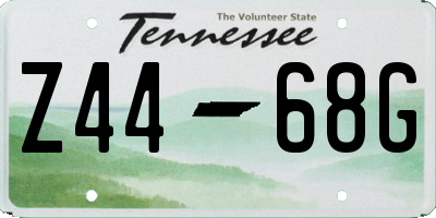 TN license plate Z4468G