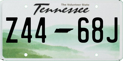 TN license plate Z4468J
